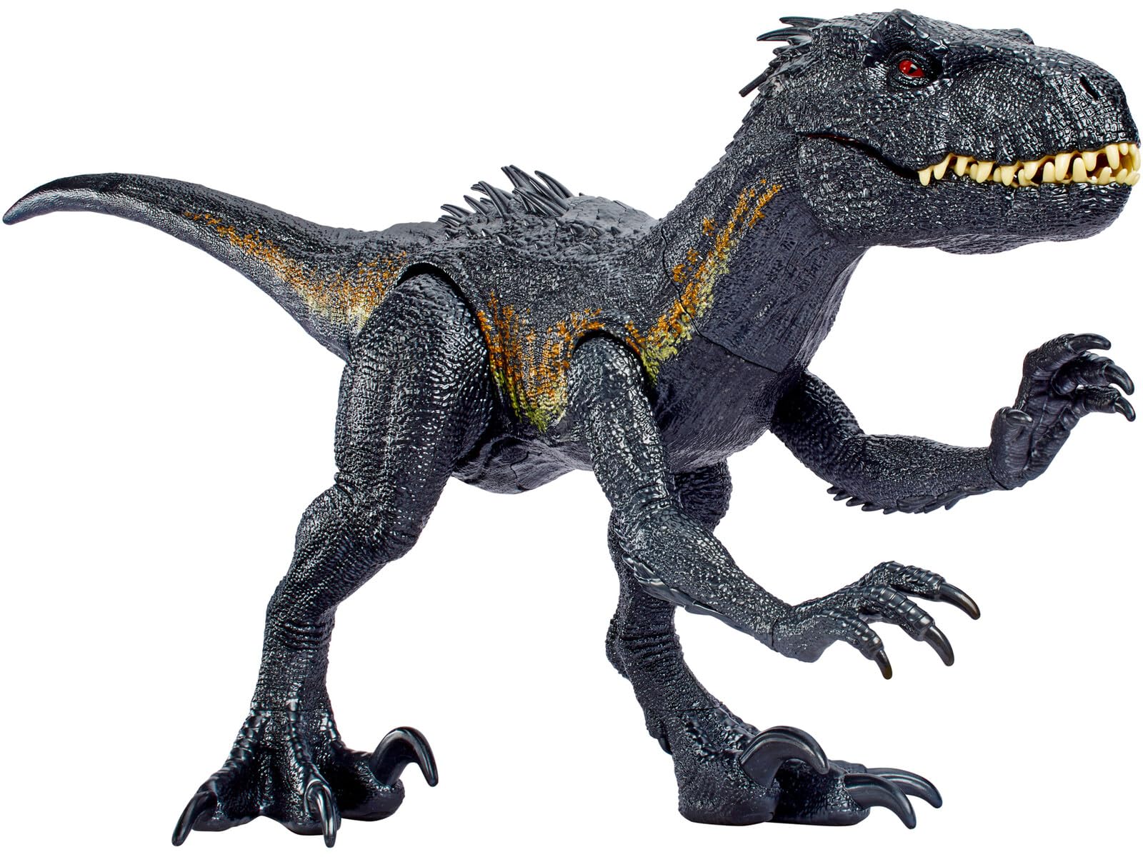 Mattel Jurassic World: Il Regno Distrutto - Indoraptor Supercolossale, dinosauro gigante lungo 90+ cm e alto 41 cm, inghiotte fino a 20 mini action figures, giocattolo per bambini, 4+ anni, HKY14