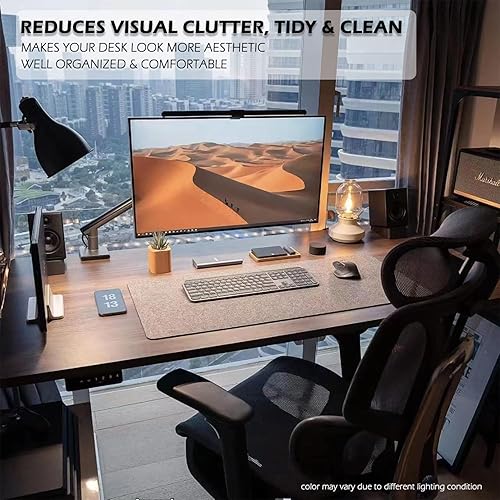 Miniatura 3 de Alfombrilla de escritorio de fieltro de alta calidad, antideslizante, alfombrilla grande para mouse para escritorio, protector de escritorio,