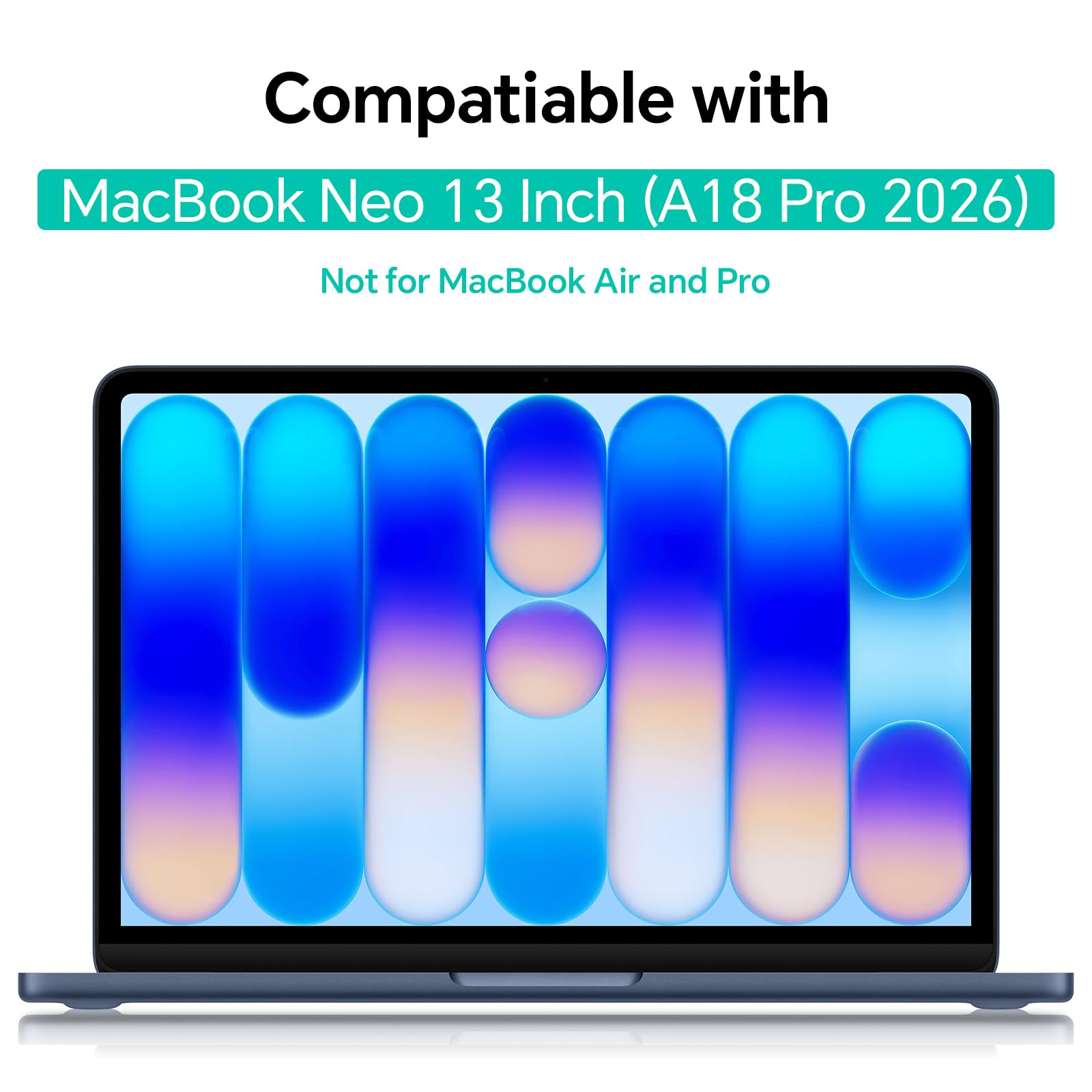 STARY Confezione da 2 pellicole proteggi schermo per MacBook Neo da 13 pollici (A18 Pro, 2026), anti abbagliamento della luce blu, opaca, antigraffio, anti-impronte, senza bolle, filtro trasparente HD