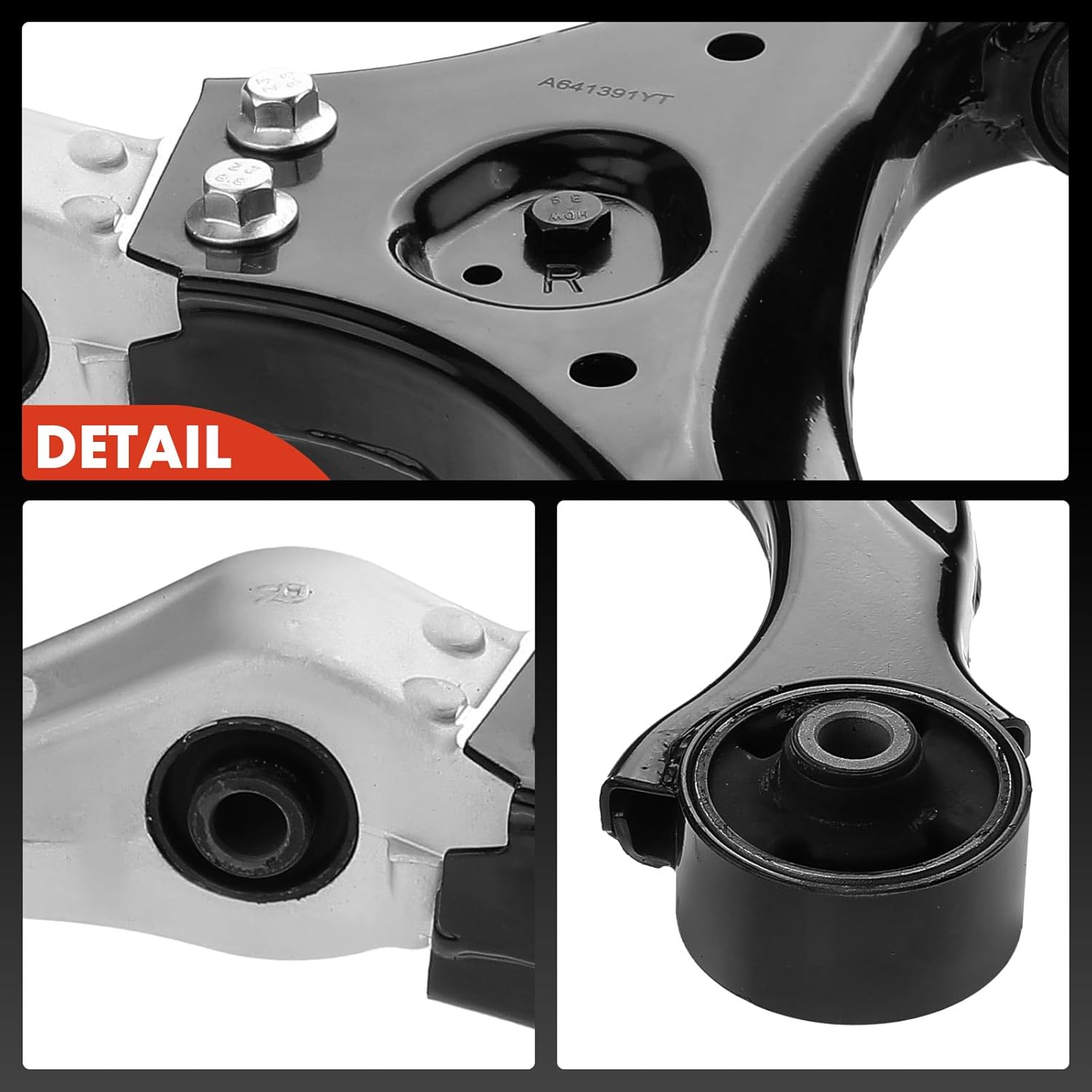 A-Premium 2 x Front Lower Control Arm, with Bushing, Compatible with Hyundai Sonata 2006 2007 2008 2009 2010