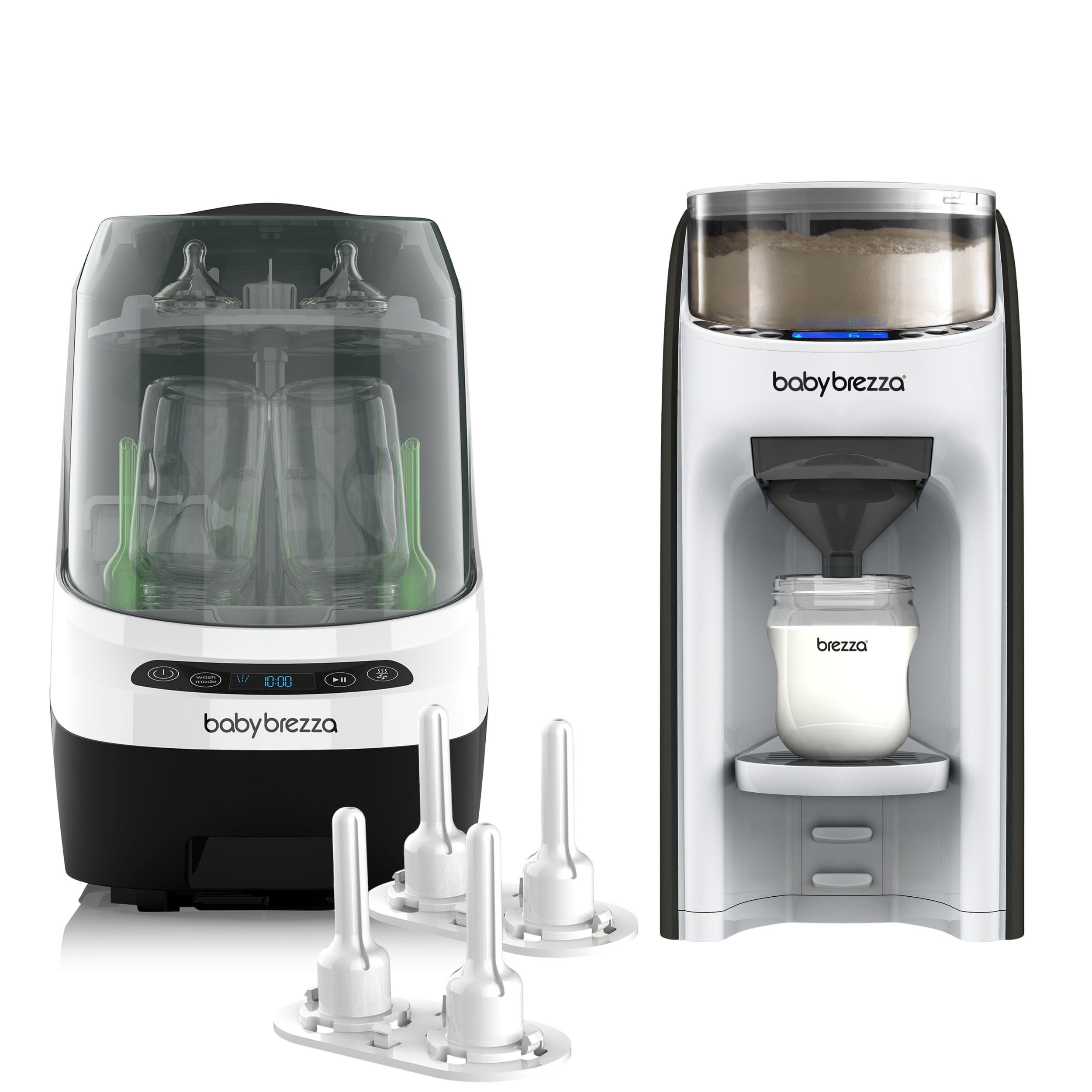 Automatischer Flaschenzubereiter & Babyflaschenreiniger Bundle – Baby Brezza Formula Pro Advanced + Bottle Washer Pro – Zubereiten, Waschen, Sterilisieren & Trocknen von Babyflaschen