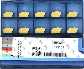 GTN-3 (SP300) CNC Grooving Carbide Inserts Steel Fit for SPB326/332 Lathe Grooving Cutting Tools, CVD Yellow Coating, 10pcs
