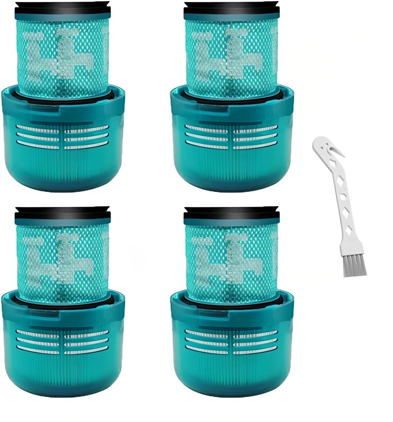 Handheld Wireless Robot Vacuum Cleaner Washable Filter HEPA Replacement. Compatible with Dyson. V11 V15 Sv14 SV18 Part No. 970013-02(4pcs v15)