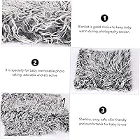 Vista 9 de TOYANDONA Colchoneta fotográfica de colcha, 1 unidad, accesorios para fotografía de bebé, manta para niños, manta para niños, manta para recién