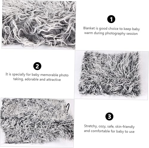 Miniatura 9 de TOYANDONA Colchoneta fotográfica de colcha, 1 unidad, accesorios para fotografía de bebé, manta para niños, manta para niños, manta para recién