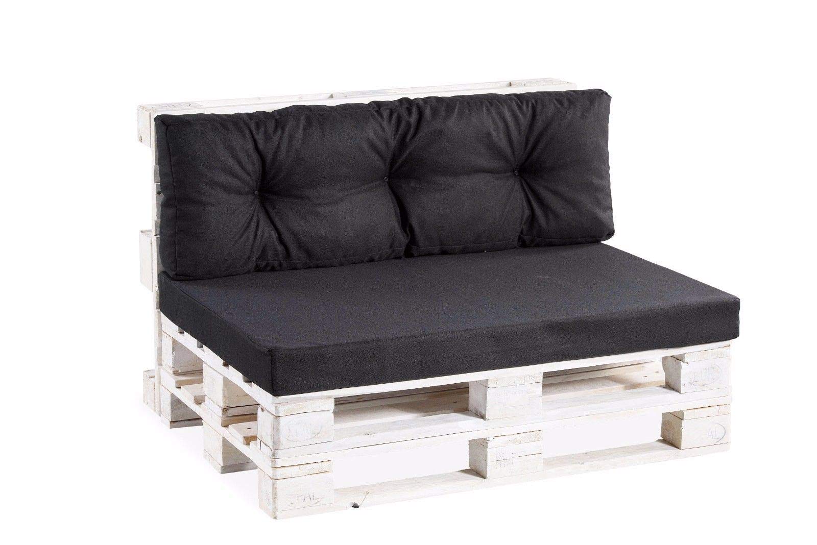 Cojines para palets Cojines para palets PPF (Respaldo 120x60 Acolchado, Negro)