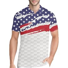 PAGYMO Funny Golf Shirts for Men Crazy Print Pattern Colorful Wild Novelty Moisture Wicking Performance Mens Polo Shirt