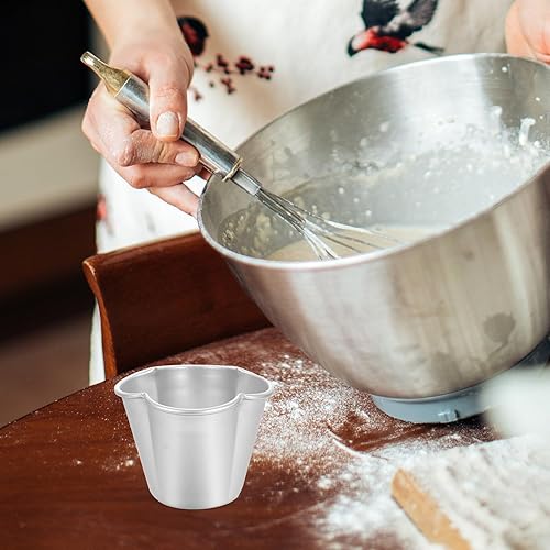 Miniatura 3 de 6 moldes de metal antiadherentes para pudín y magdalenas, tazas de pasteles para hornear en casa, moldes de postre multiusos, diseño fácil de