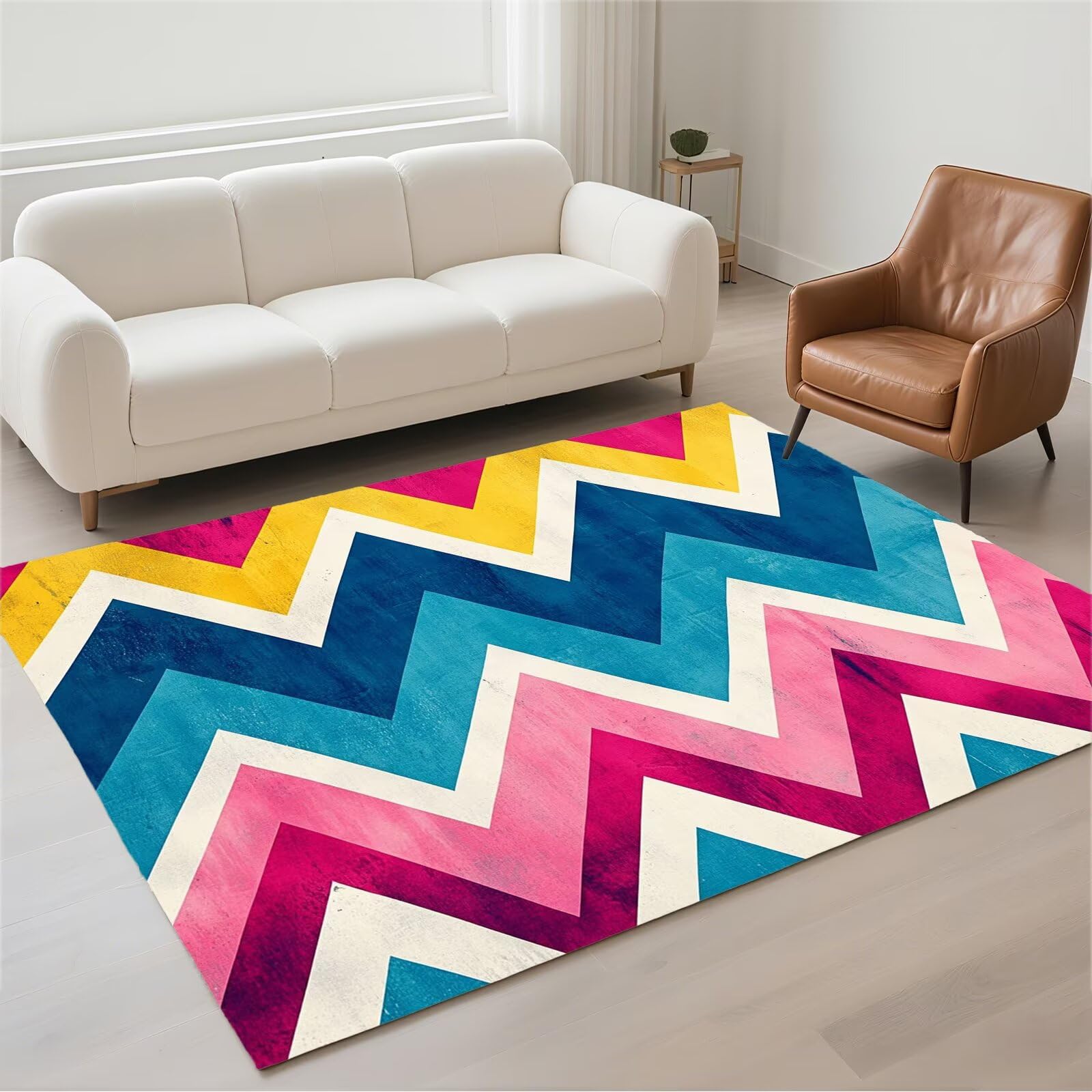 Tapis lavable en machine grand format imperméable résistant pour cuisine et couloir moderne