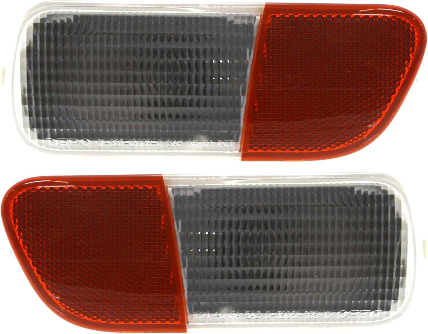 Go-Parts - Back Up Light Assembly Pair/Set for 2006-2009 PT Cruiser, Right (Passenger) and Left (Driver) Replacement 2007 2008 2009