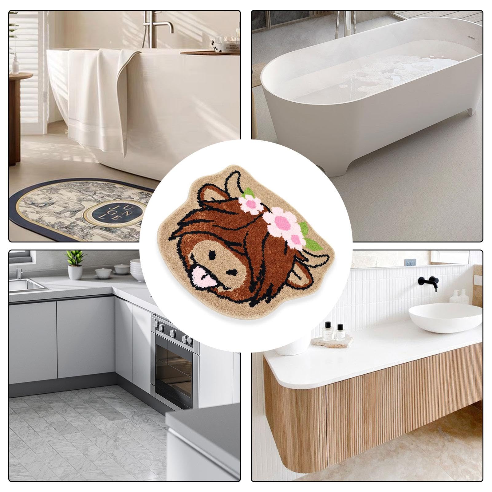 Hochlandkuh Fußmatte - Niedliche Willkommensmatte Für Drinnen & Draußen