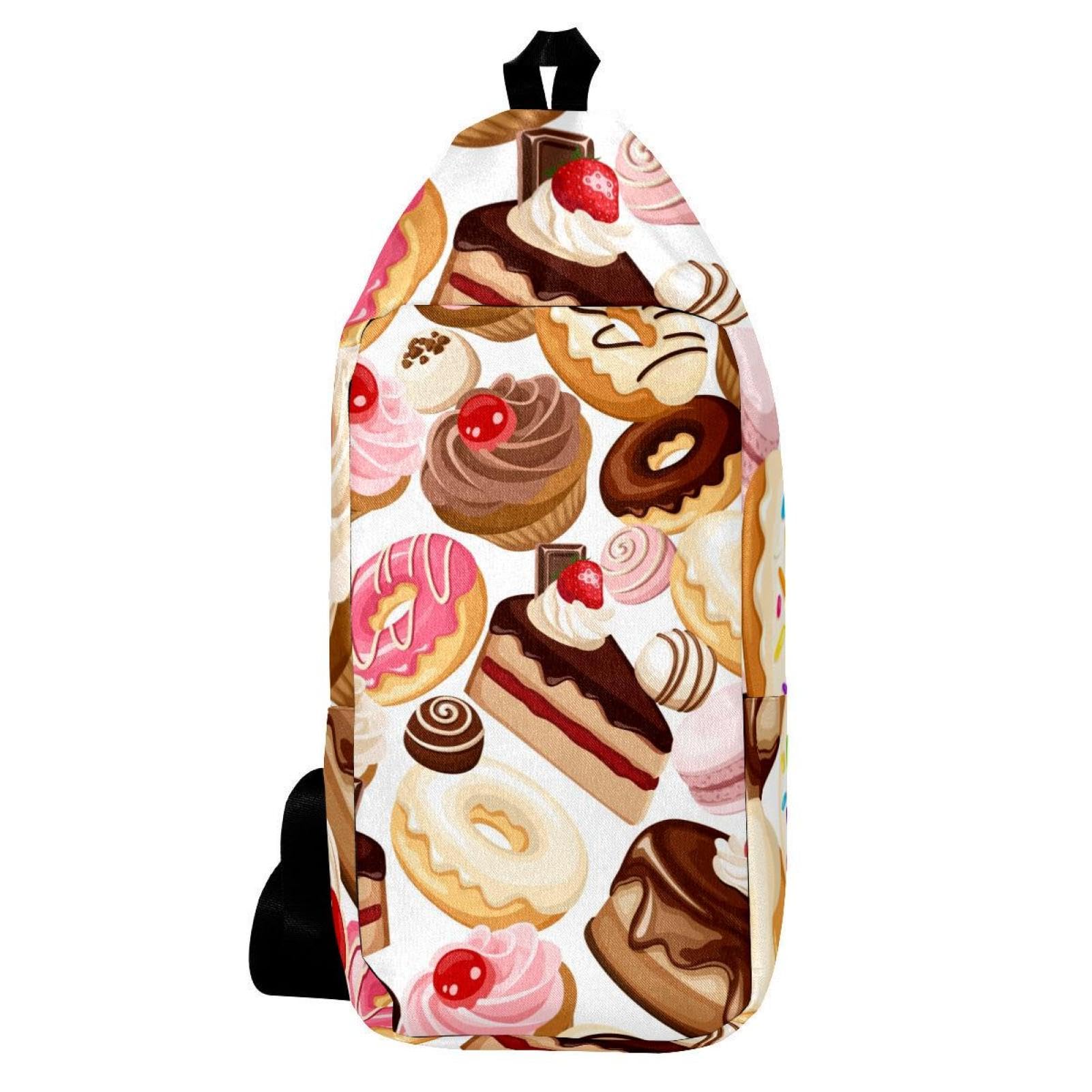 Sac à dos de randonnée compact imprimé Candy et Cupcakes fun - 6