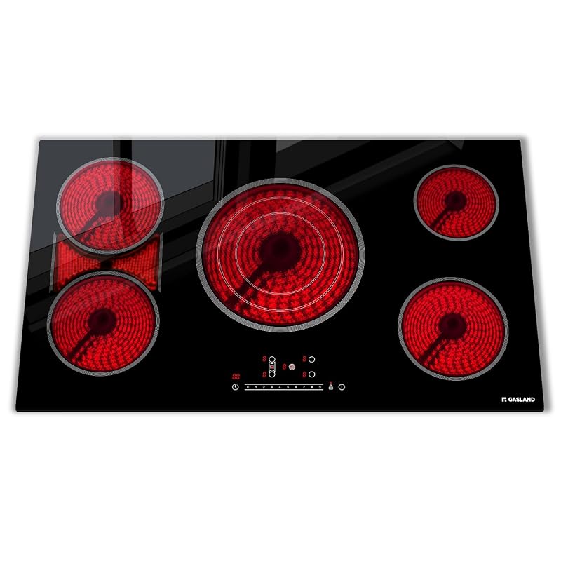 GASLAND 36 Inch Electric Cooktop, 5 Burners with Bridge Zone, 220-240V 36 inch-ETL