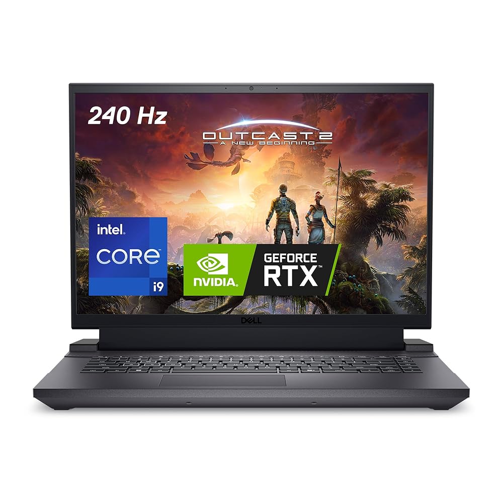 Dell G16 7630 16" QHD+ 240Hz Gaming Laptop, Intel Core i9-13900HX, NVIDIA GeForce RTX 4070-8GB, 32GB RAM, 1TB SSD, Intel Wi-Fi 6, Windows 11 Home, English-UK Backlit Keyboard,...