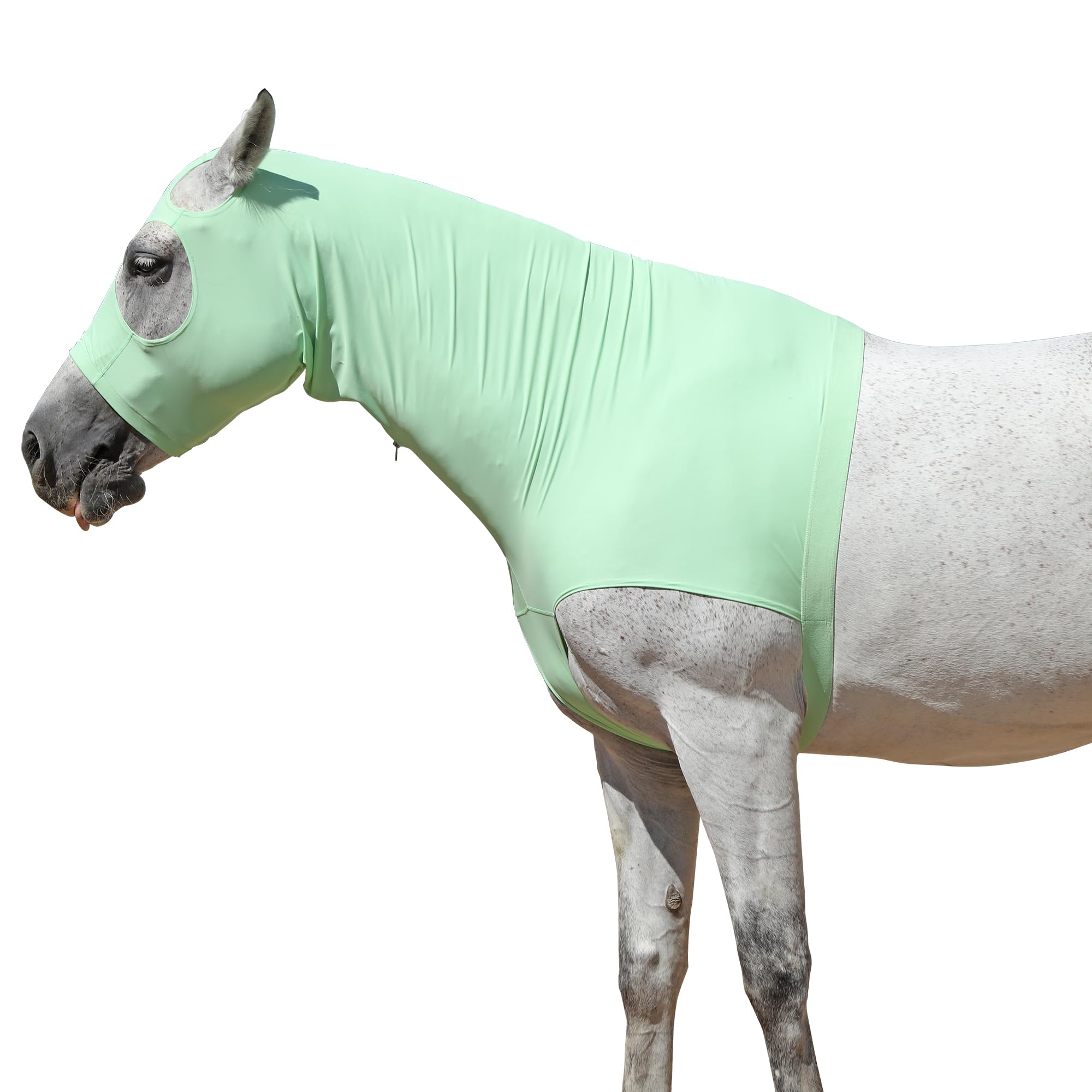 Capucha Elástica con Cremallera para Caballo, Ideal para Proteger el Cuello y la Cabeza con Comodidad — view 12
