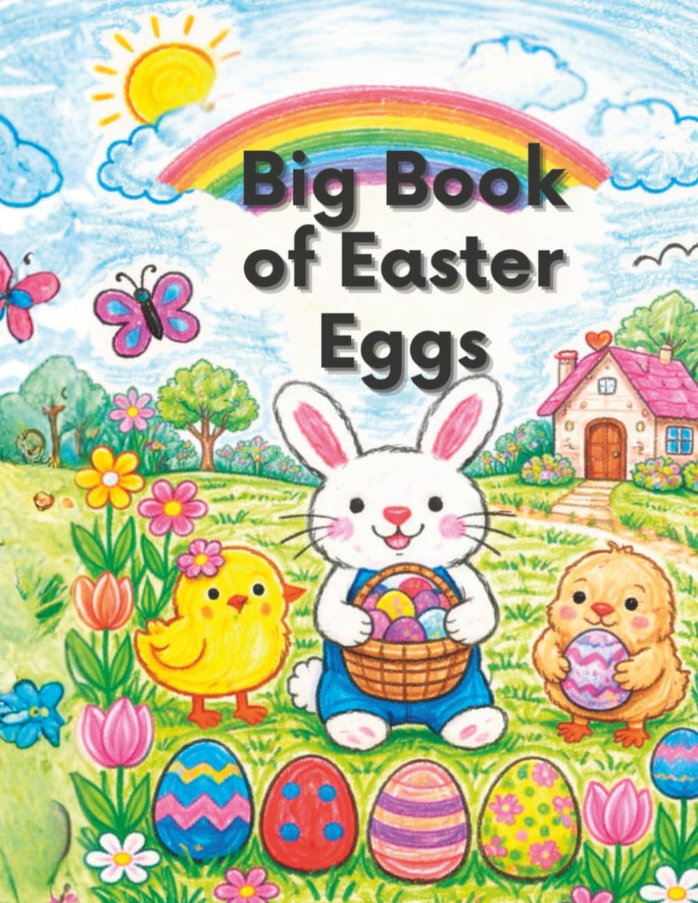 Big Book of Easter Eggs: for Kids Ages 3 and up: Large & Simple Easter Egg Designs • Easy Pages • Perfect Easter Gift for Toddlers & Preschoolers