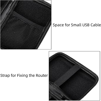 EVA Hard Case for GL.iNet GL-MT3600BE (Beryl 7) Travel Router | Portable Beryl 7 Router Carrying Case with Lanyard, Drop-Proof and Wear-Resistant