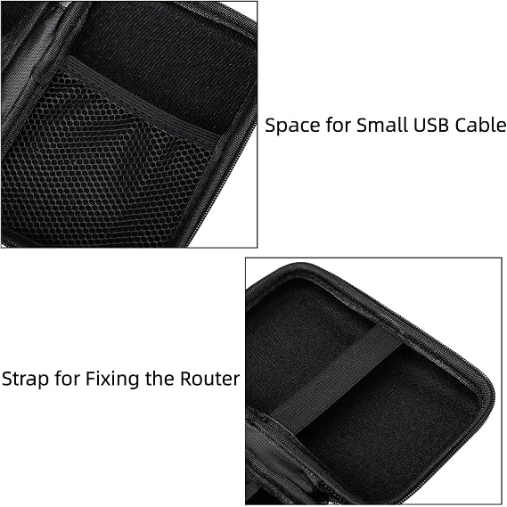 EVA Hard Case for GL.iNet GL-MT3600BE (Beryl 7) Travel Router | Portable Beryl 7 Router Carrying Case with Lanyard, Drop-Proof and Wear-Resistant