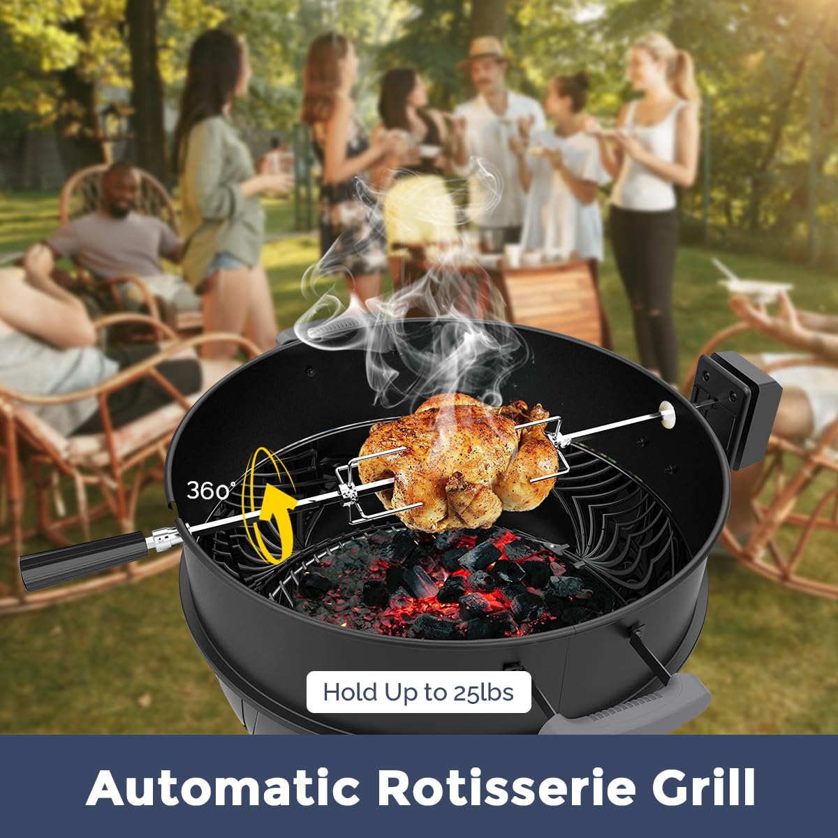 Rotisserie Weber 57 Bbq Charkettle Rotisserie Ring Kit For Weber