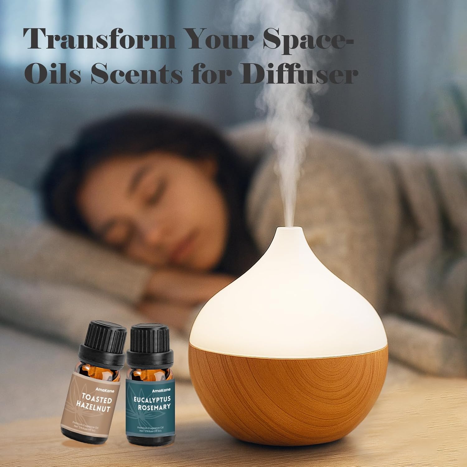 AmaKane Winter Fragrance Oil, Holiday Diffuser Oil Scents, Candle Scents for Candle Making, Soap Making Scents, Oud Vanille, Frosted Fir, Leather Almond and More Essential Oils 6x10ml - Image 2