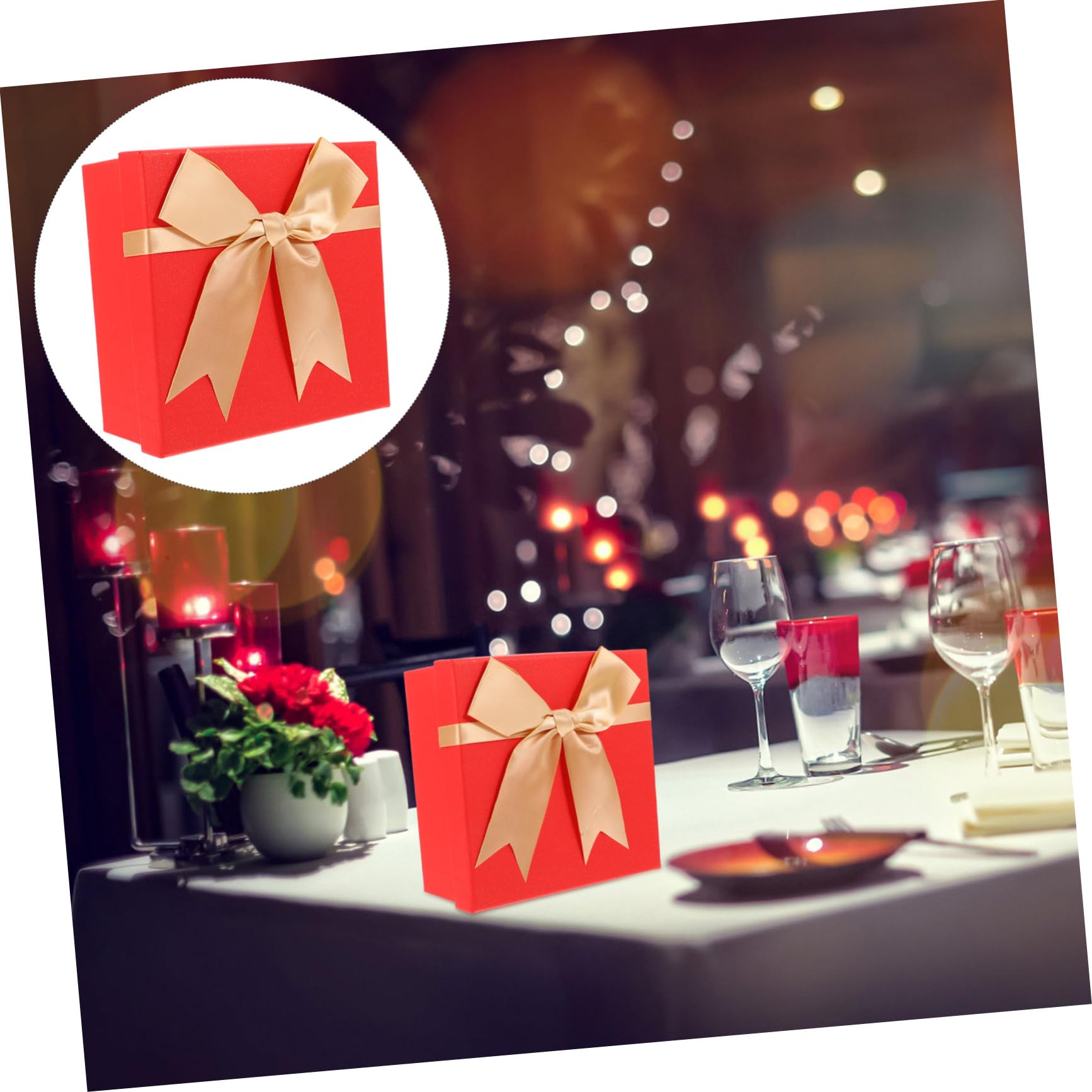 Ipetboom 5 Stück Rote Dekorative für Hochzeiten Kleine Geschenkverpackung aus Karton für Partys Geburtstage und Besondere Anlässe für Geldgeschenke und Süßigkeiten