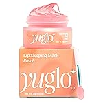 YUGLO Lip Sleeping Mask | Peach Flavor | Hydrating & Soothing Lip Treatment for Dry, Chapped Lips | Plumps & Moisturizes | Overnight Lip Repair