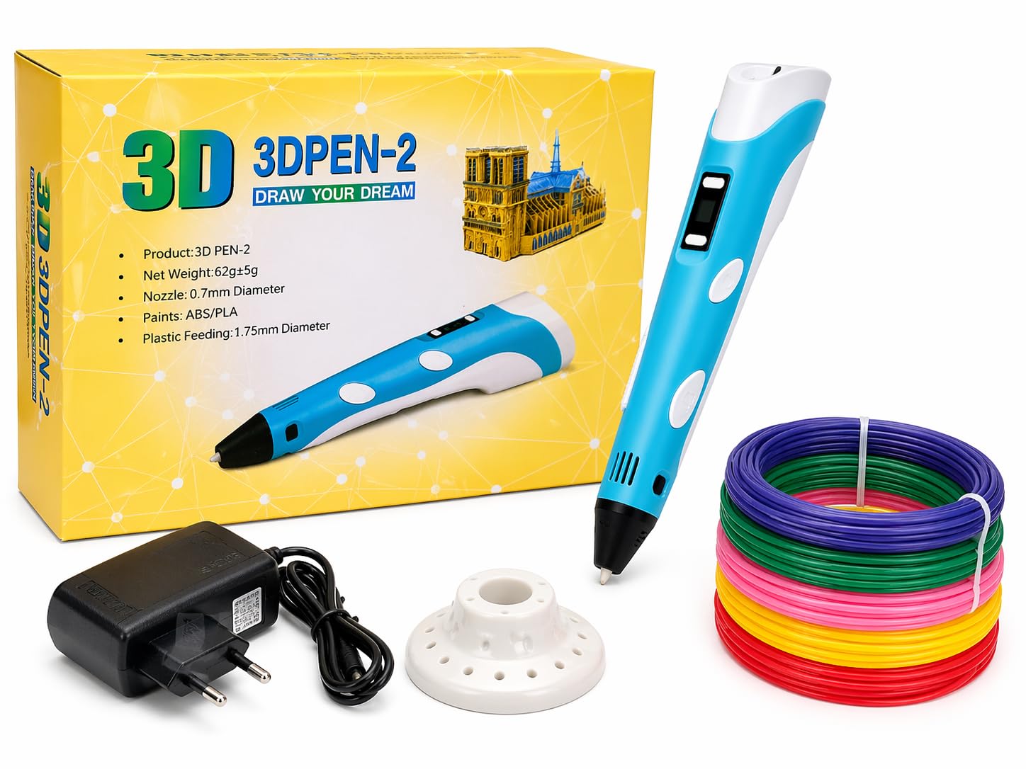 Premium 3D Pen for Kids with USB Cable - Includes 3 Free PLA Filament Refills (10m Each) - Best 3D Printing Pen Toy for DIY Arts, Crafting & School Projects - 1.75mm 3D Pencil Kit-image-38