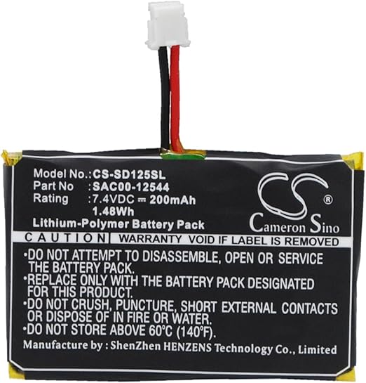 Replacement Battery for SPORTDOG SD1825E Receiver SD2525 Trainer