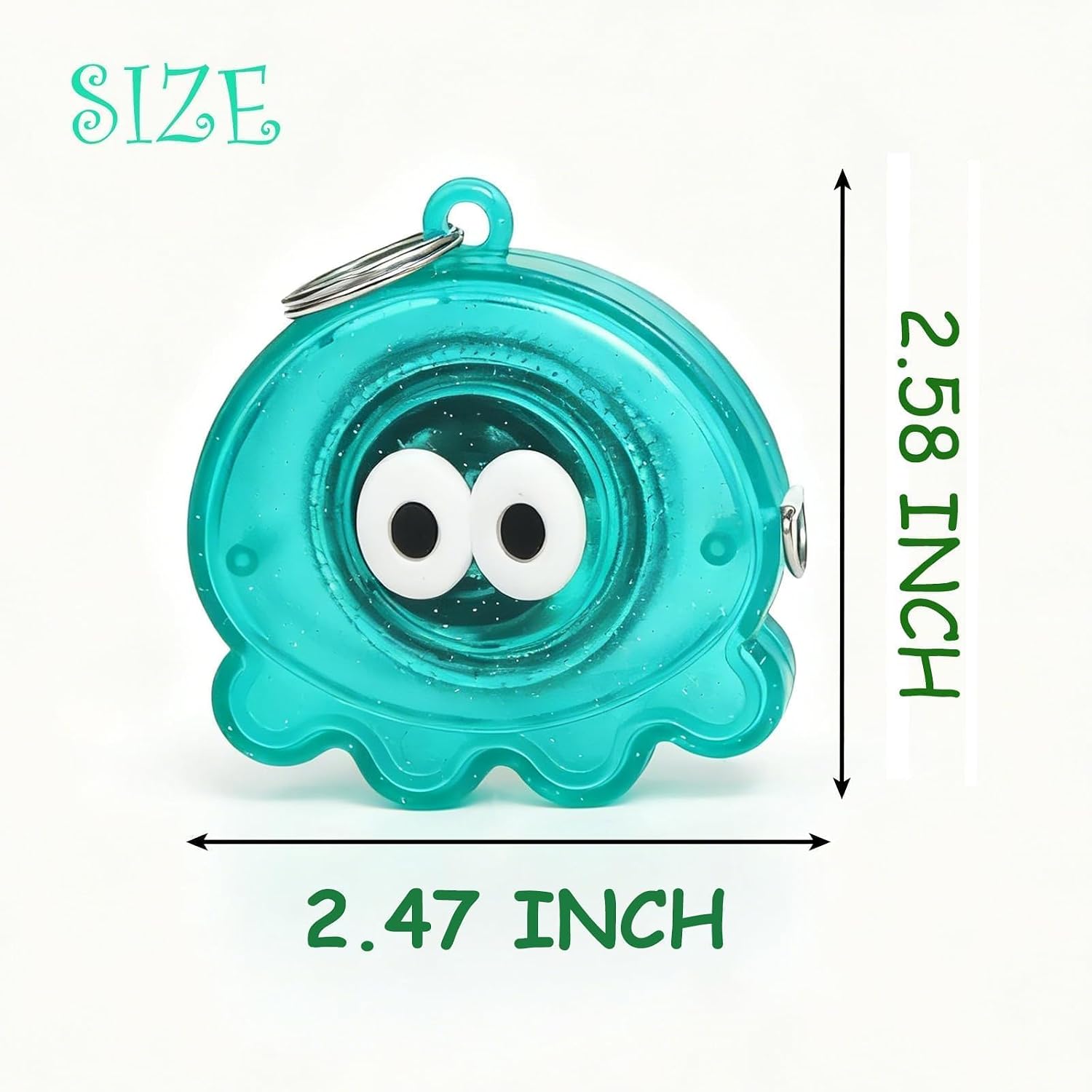 1 Pack Purple Pearlescent Octopus Retractable Tape Measure, 2M / 79Inch Dual-Sided Scale Soft Ruler, Flexible Measuring Tool for Body Sewing Crafts, Useful DIY Accessory