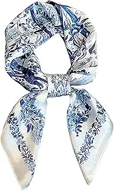 Cachecóis femininos de seda para pescoço de cabeça de 69,8 cm lenço bandana para mulheres