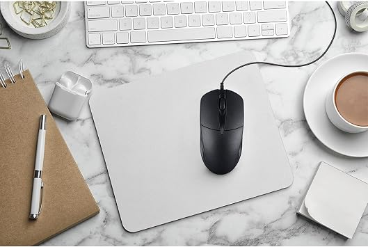 60 PCS Black Wired USB Computer Mouse Bulk - 1000 DPI 3 Button Corded With Home Office Noiseless Simple for Laptop Desktop PC (YX-Mouse60)