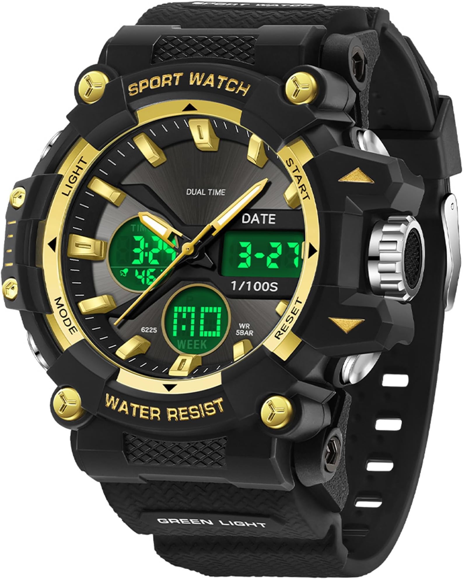 RORIOS Digital Watch For Men Multifunctional Military Watches With