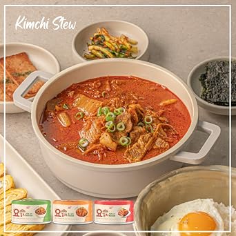 YOPOKKI Korean Canned fermented Kimchi napa Cabbage (4 EA, Original taste)