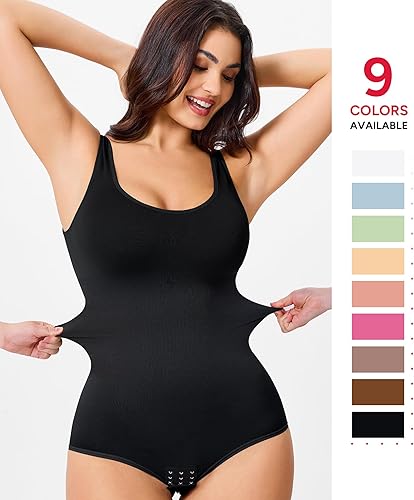 Miniatura 2 de Nebility Body moldeador de cintura sin costuras con cuello redondo y control de abdomen para mujer