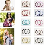 1 Pair 3" Safe and Tested Aluminum Rings DIY Your Baby Ring Sling Carrier (Black)