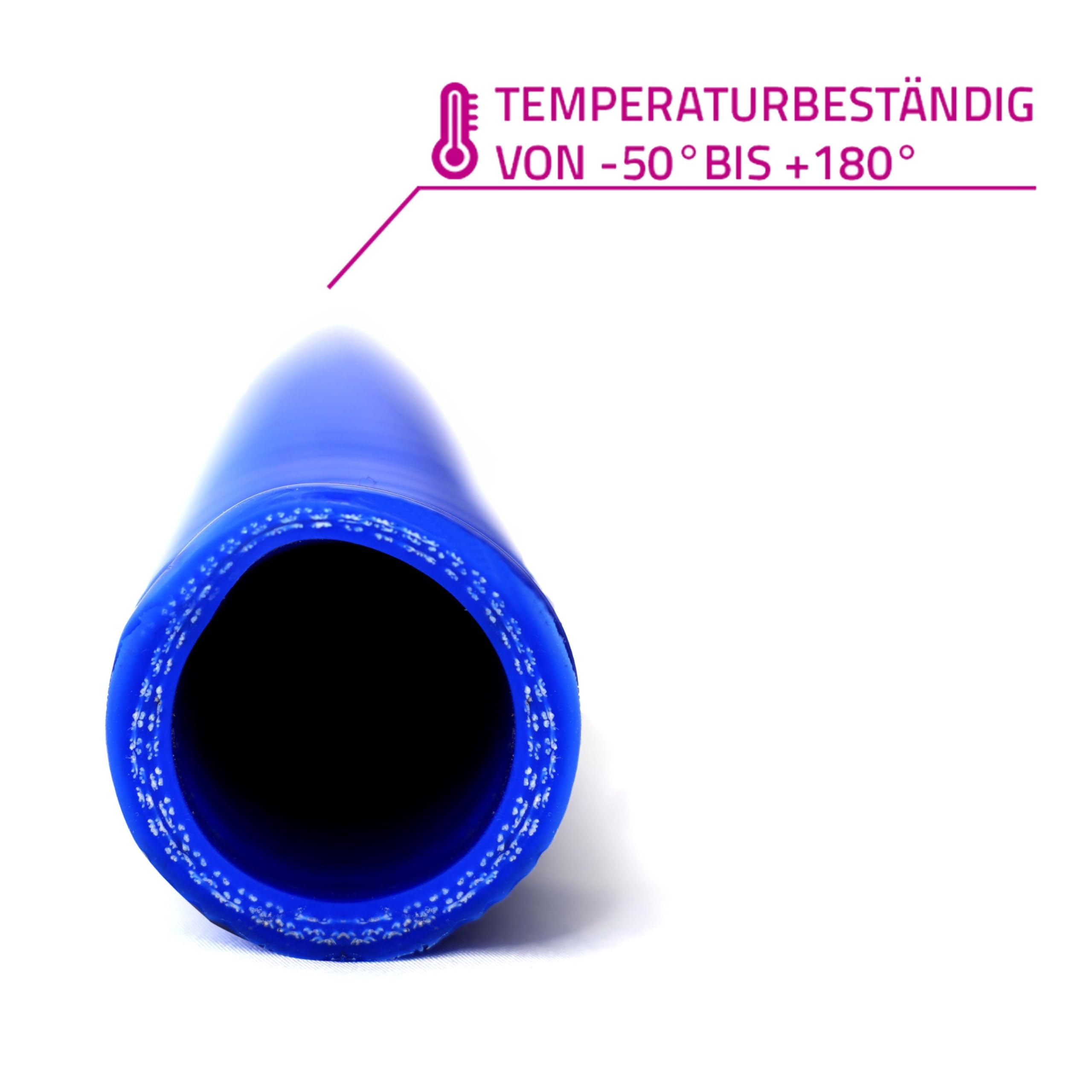 NovaNox® Superflex Tuyau en silicone Ø 13 mm à 54 mm Taille au choix, diamètre intérieur : Ø 13 mm, couleur : bleu