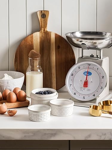 Miniatura 8 de LE TAUCI Ramekins - Ramekins de 8 onzas, Ramiken para Creme Brulee, pastel de lava, pudín, souffle, pastel de olla, platos de cerámica para hornear,