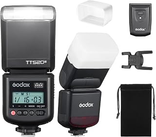 Godox TT520III Wireless Speedlite Bounce Flash Kit for Canon Nikon Sony Fuji Olympus - GN33, 433MHz, 400 Full Flashes, Diffuser Included