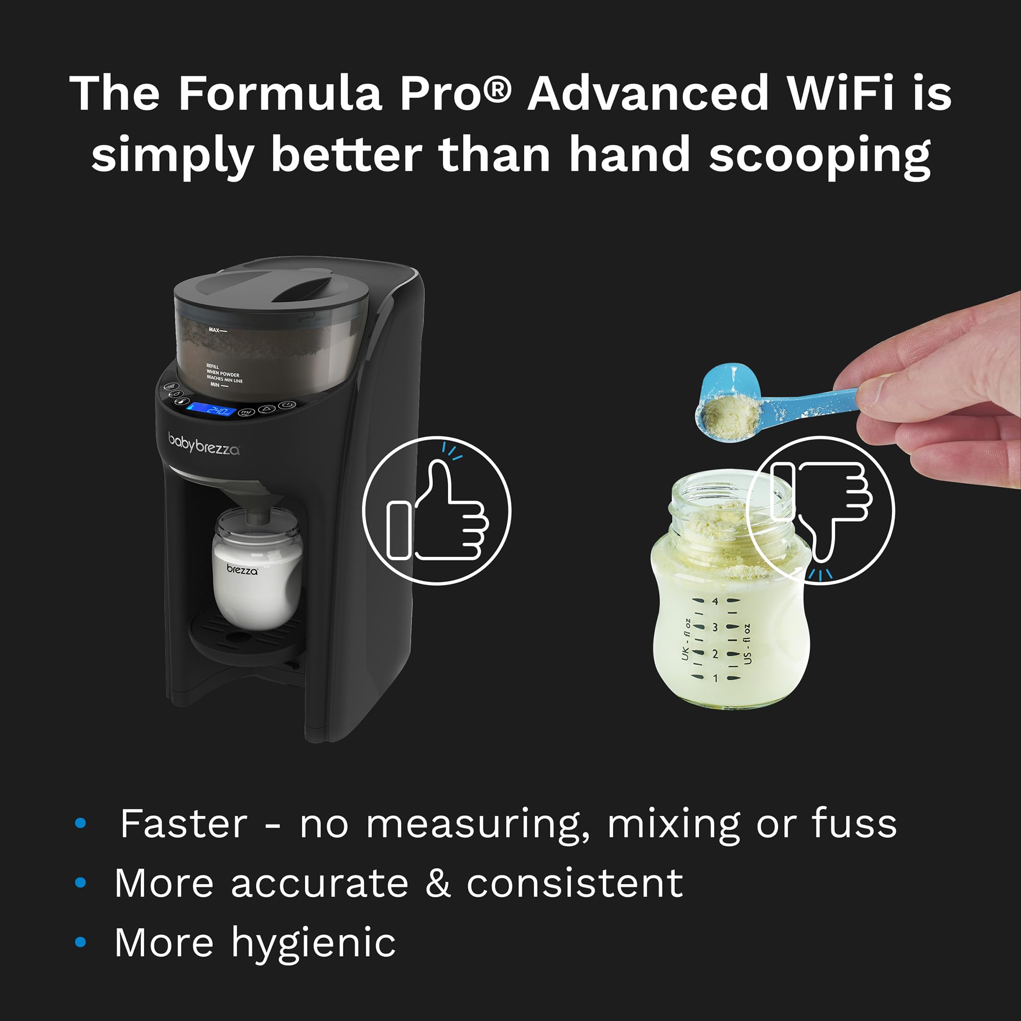 Baby Brezza Formula Pro Advanced WiFi Formula Dispenser Machine