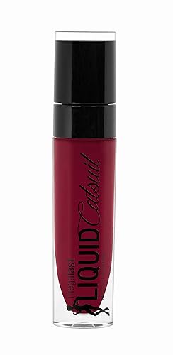 Miniatura 3 de wet n wild Megalast Catsuit - Lápiz labial líquido mate, rojo detrás de las gradas, maquillaje de color de labios, hidratante, cremoso, a prueba de
