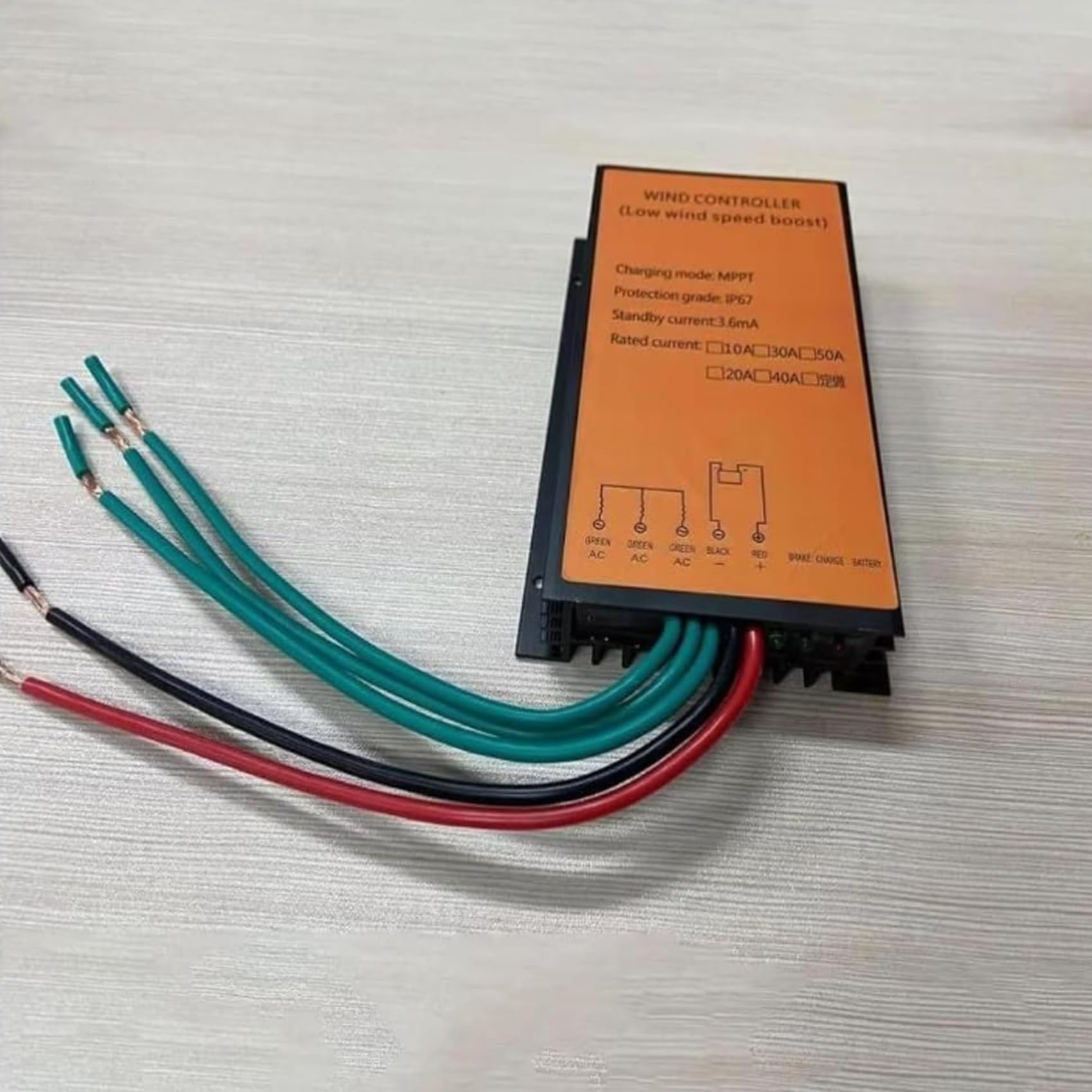 Kontroler ładowania turbiny wiatrowej 5000W, 12V/24V/48V/220V 10A-50A, wodoodporny IP67, kontroler generatora wiatrowego, do wszystkich trójfazowych turbin wiatrowych