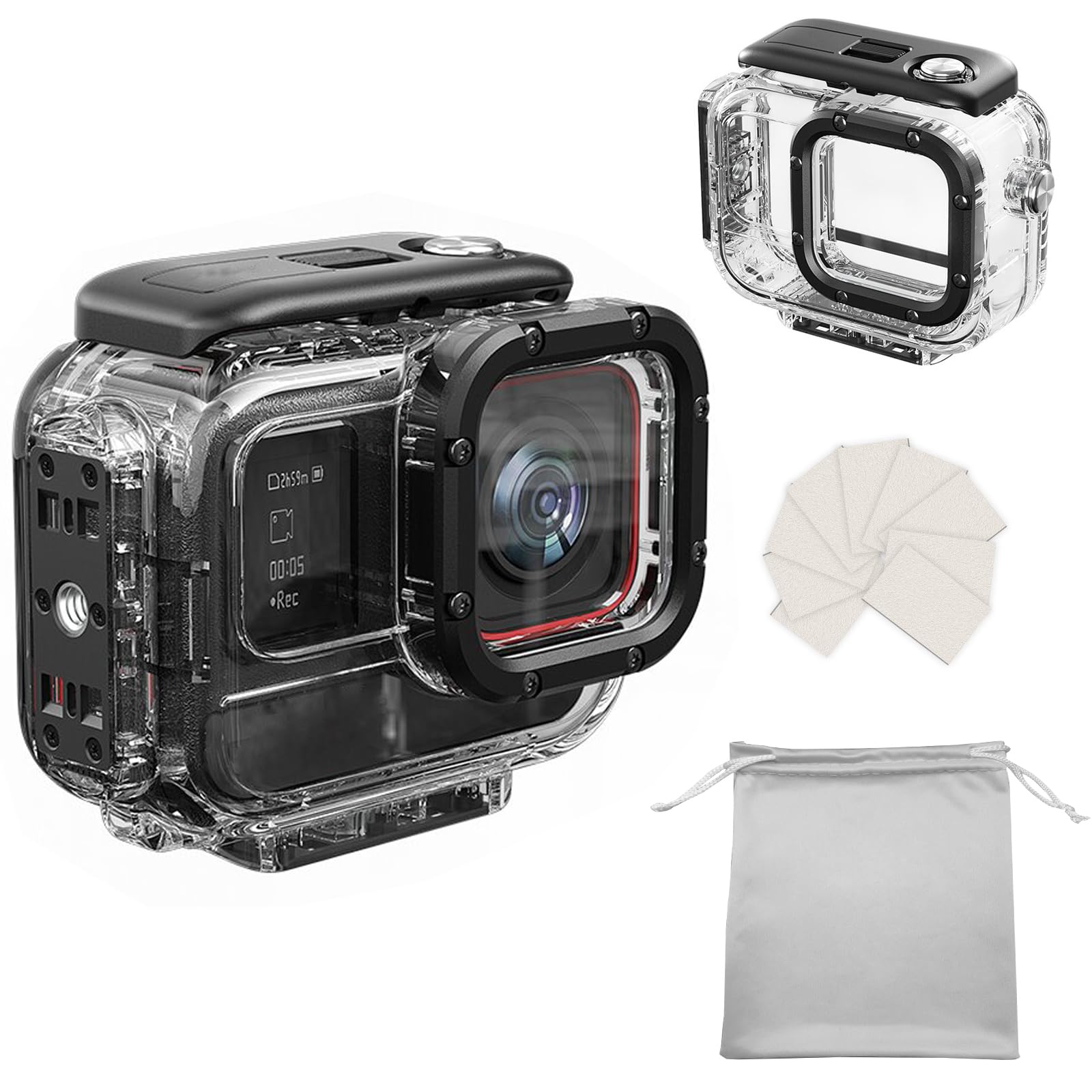 Custodia Impermeabile 60m Per Insta360 Ace Pro - Guscio Subacqueo Per Action Cam - Foto 5