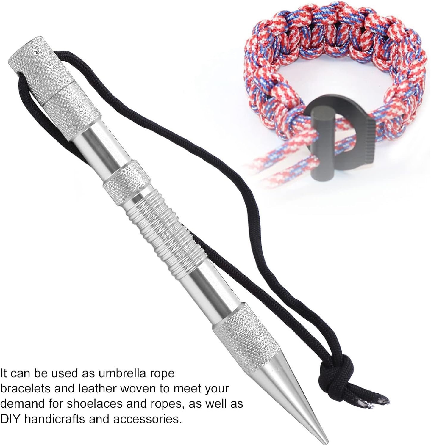 QANYEGN FID Paracord Needle, Aluminum Alloy Marlin Spike for Leather Work | Paracord Accessories, For Leather Work