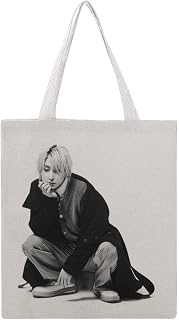 [Lossttarer] 佐久間大介 さっくん スノーマン キャンパストート バッグ 帆布 肩掛け トートバッグ 軽量 キャリングケース ハンドバッグ 手提げ ショピング アルバイトバッグ 通勤 通学 ギフト 収納 グッズ