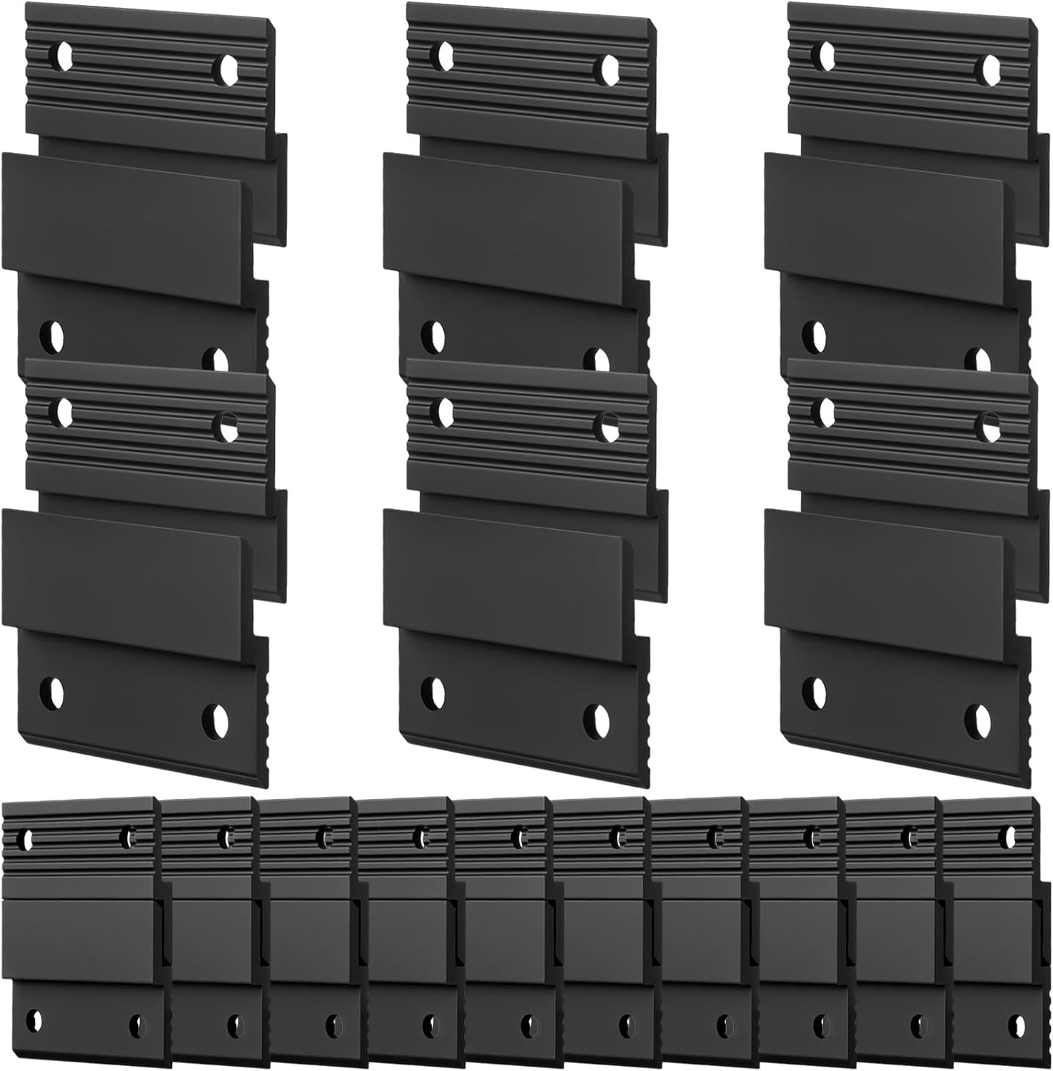 16 Pairs French Cleat Hanger, 2'' Interlocking Aluminum Z Clips Heavy Duty, Wall Mount French Cleat Picture Hanger for Hanging Mirrors Picture Frames Whiteboards Panels Shelves Headboards Art Fram