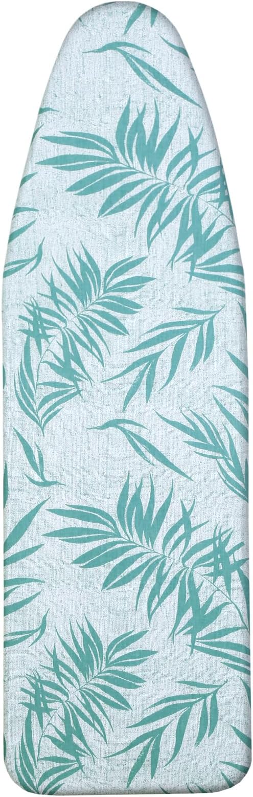 LaFleurs Housse Table à Repasser 140x45 Pour Centrale Vapeur I 4 Tailles I 3 Couches: 100% Coton, Éponges Et Feutre De Polyester I Pour 130-140cm X 38-45cm Planche A Repasser, Repassage Rapide