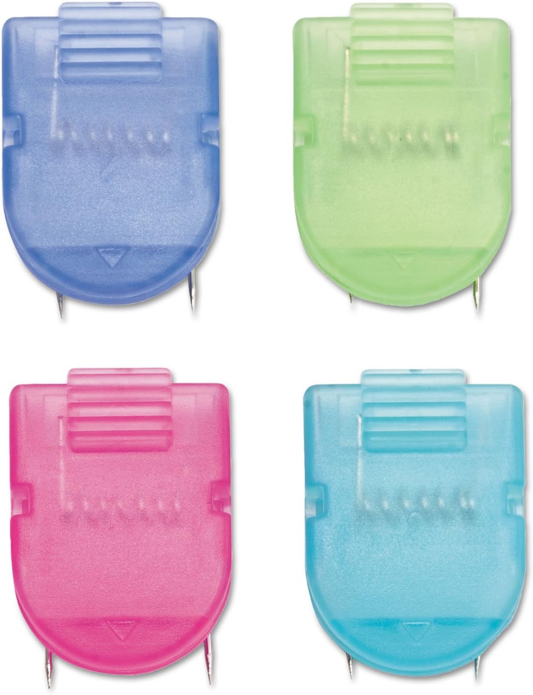 Panel Wall Clip for Fabric Panels, Standard Size, 40-Sheet Capacity, Box of 50, Assorted Cool Colors (75336)