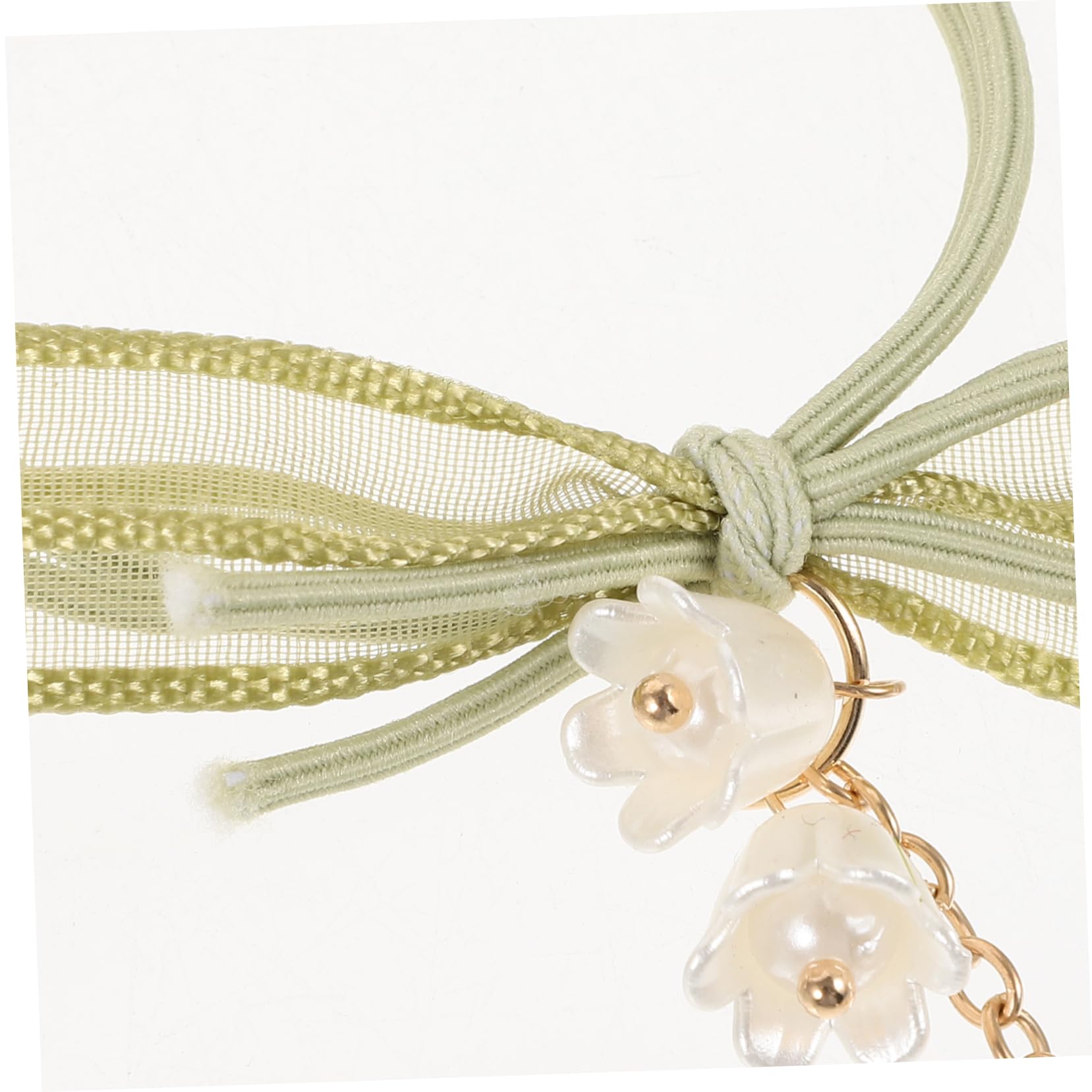 MAGICLULU 40 Piezas Flor De Lirio Del Valle Corbata Para El Cabello Pulsera Lazos Para El Cabello Coleteros Para Niñas Lazos Para El Cabello Para Mujeres Cuerdas Para El Cabello Accesorios