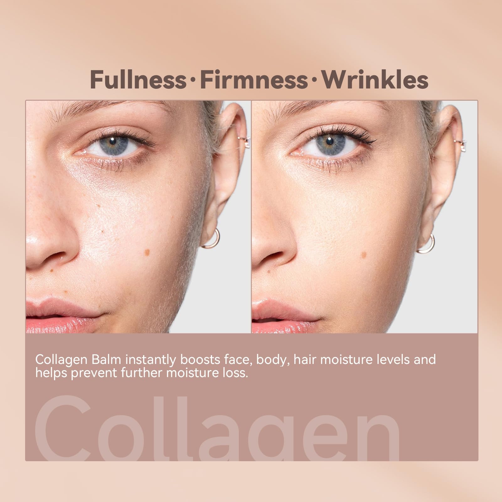 Collagen Multi Balm for Face, Anti Wrinkles Moisturiser Stick, Collagen Wand Stick, Wrinkle Bounce Multi Balms - Image 4