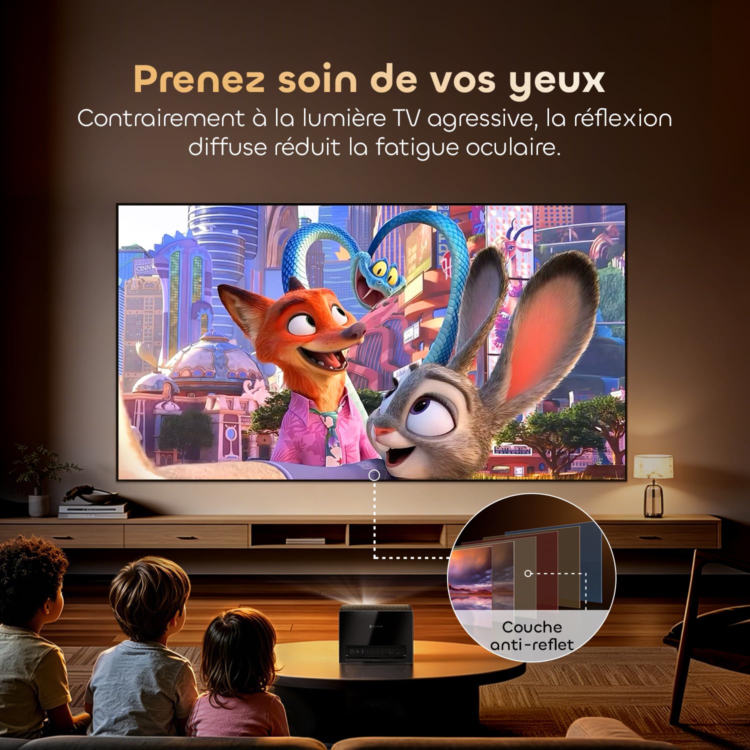 Écran Projecteur ALR Cadre Fixe Longue Focale 100 Pouces